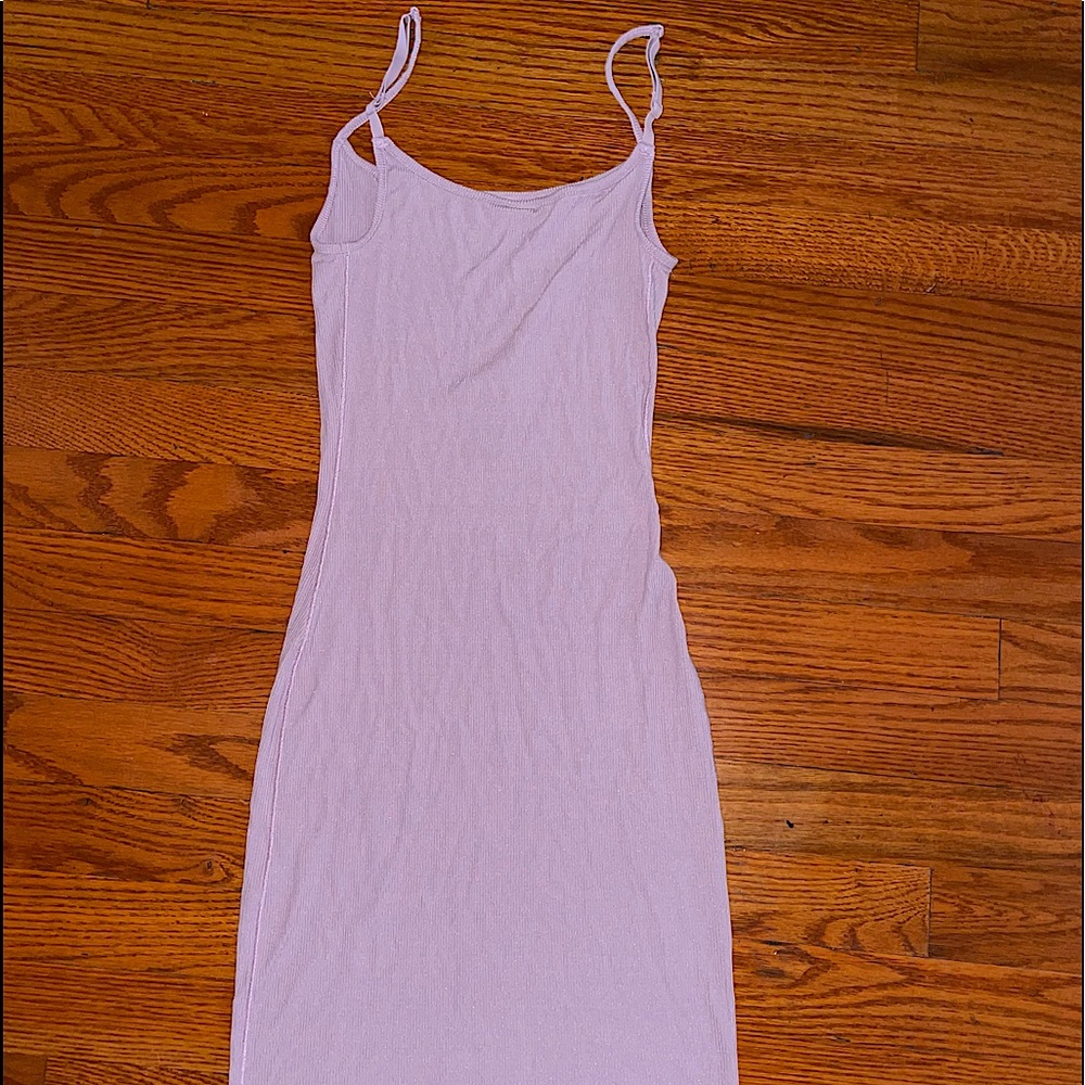 SKIMS SOFT LOUNGE ORCID SLIP DRESS